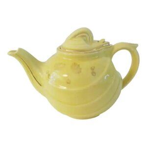 1940s Hall Aladdin Genie Lamp Yellow Tea Pot
